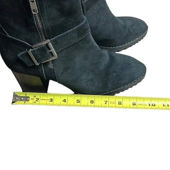 Blondo  ankle boots,women leather,Taylyn Black suede,chunky heels,waterproof 7.5 - Picture 9 of 13